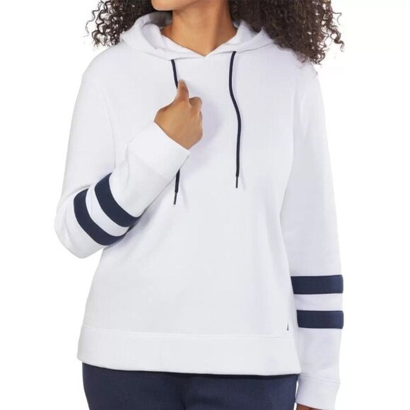 NAUTICA Women's Pullover Hoodie Long Sleeves White Size XL NEW WITH TAGS - Picture 1 of 12